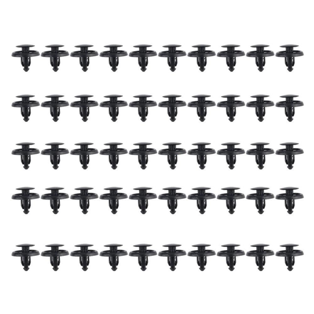 Lanfy 50Pcs Rivet Klip Lis Bumper Kap Auto Aksesoris Mobil Papan Gesper Plastik