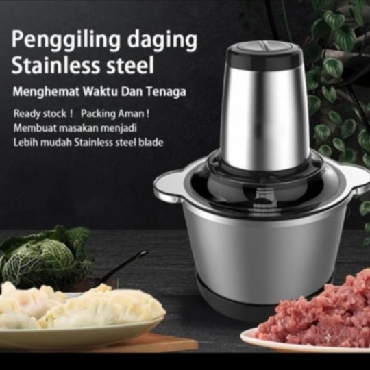 Blender Daging Stainless Jumbo Chopper Blender Elektrik Penggiling