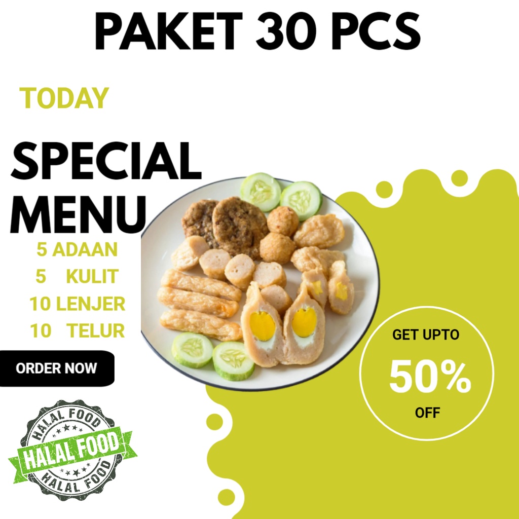 Pempek asli palembang paket B empek empek frozen