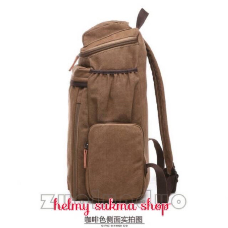 Tas punggung kanvas 9028,ransel,gemblok,backpack original