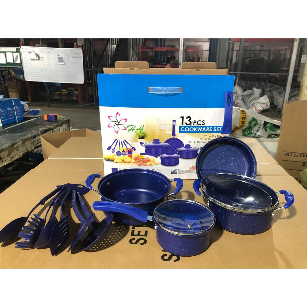 Cookware Set 13 Pcs/Peralatan Masak Panci Set