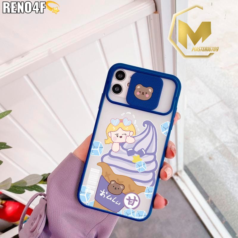 SS078 SOFTCASE SLIDE KARAKTER  OPPO A1K C2 A15 A37 NEO 9 A5 A9 A52 A92 A53 A54 A16 A31 A3S A5S F9 A7 A12 A11K F1S A59 RENO 4 4F 2020 MA2216