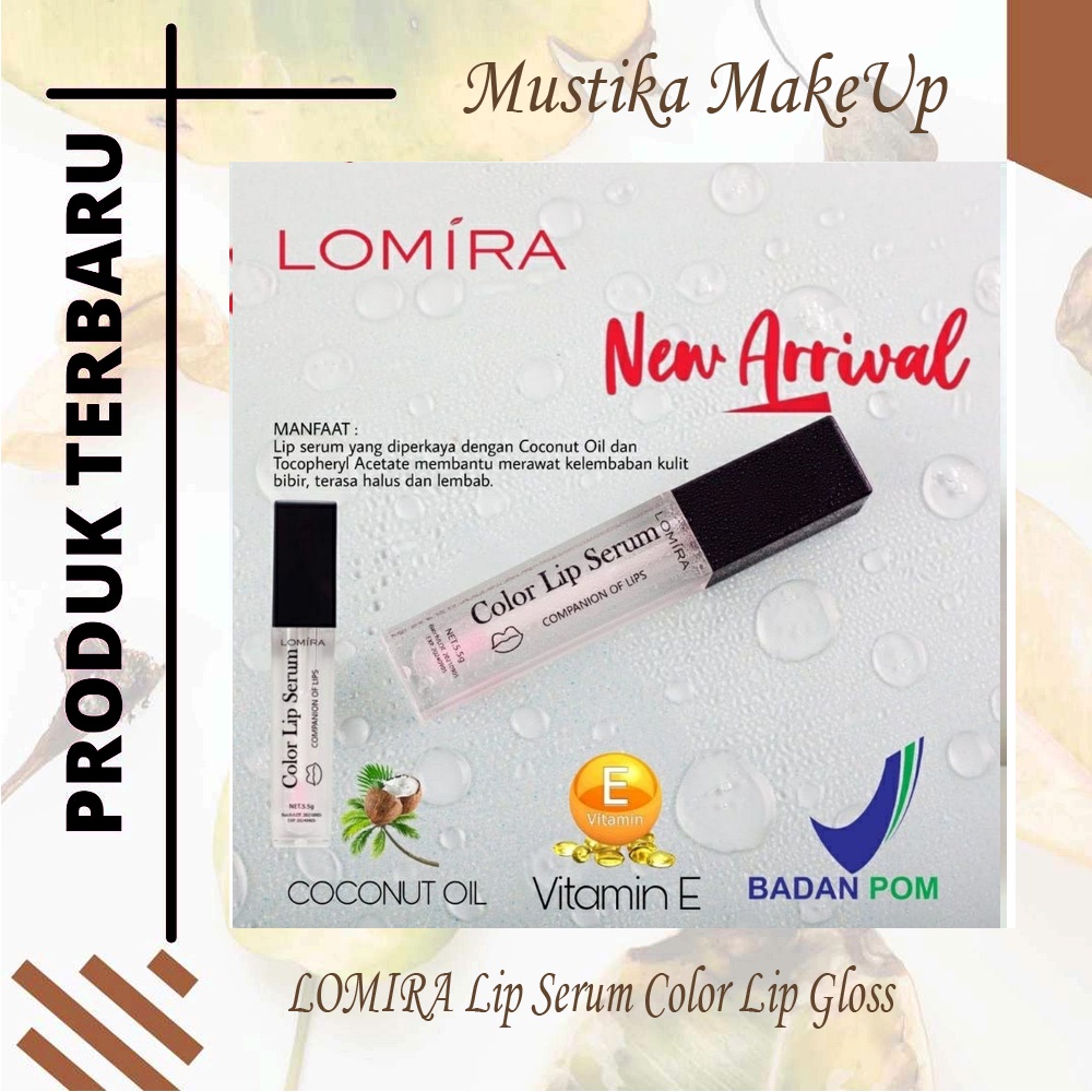 LOMIRA Lip Serum Color Lip Gloss Vitamin E BPOM