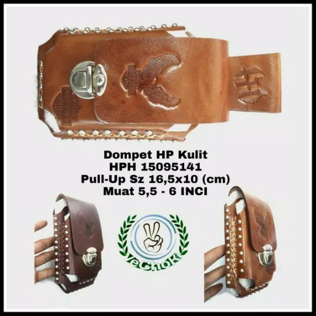 Sarung HP Case Kulit Sapi Asli - Harley Davidson