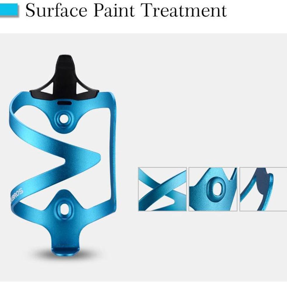 Paling Murah Rockbros Holder Botol Minum Sepeda Aluminium Bilateral Design - 11A - Black