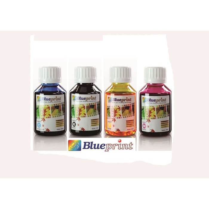 Tinta Blueprint 100ml Canon/Epson 1SET Black, Cyan, Magenta, Yellow