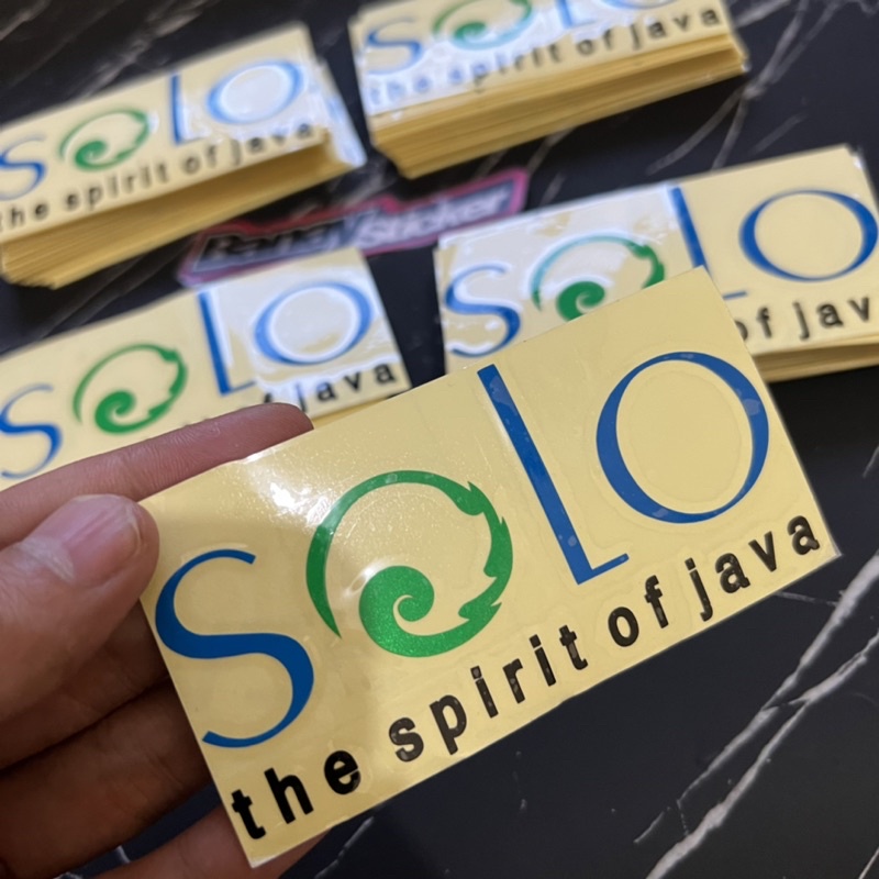 STICKER STIKER SOLO THE SPIRIT OF JAVA CUTTING