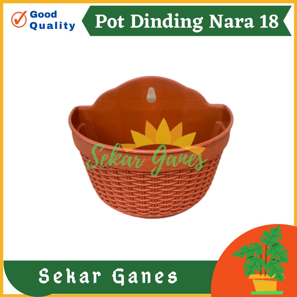 Pot Dinding Nara 18 Merah Bata Merah Coklat Terracota Terracotta Pot Dinding Tempel Tempel Dekorasi Bunga Hias Unik Panjang Kecil Rotan Gantung Pagar Murah Pot Dinding Murah