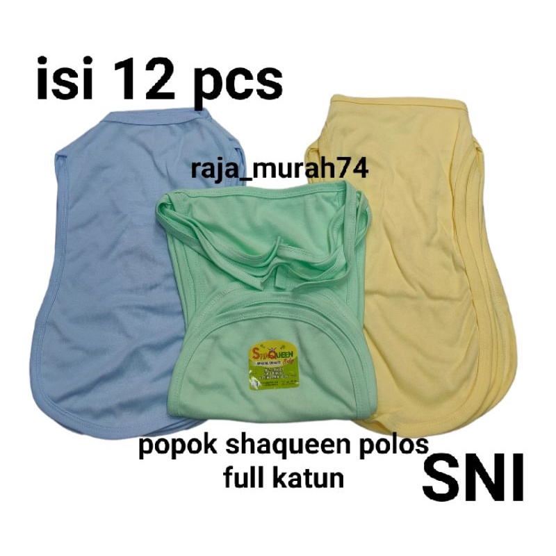 grosir!!!! lusinan popok tali polos shaqueen isi 12 pcs