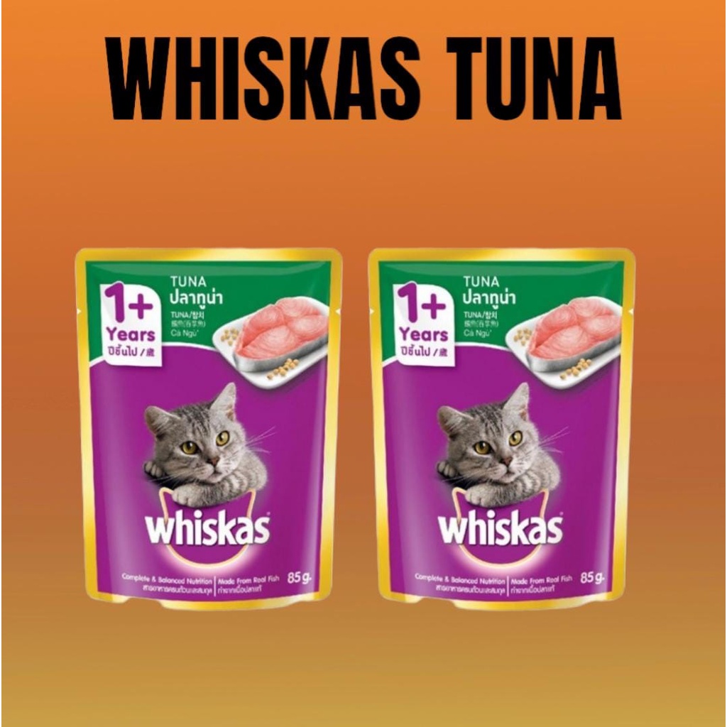 Makanan Kucing Whiskas Pouch 85 gr Saset 85gr Wiskas Basah Wet Food Kemasan Cat Food ❄