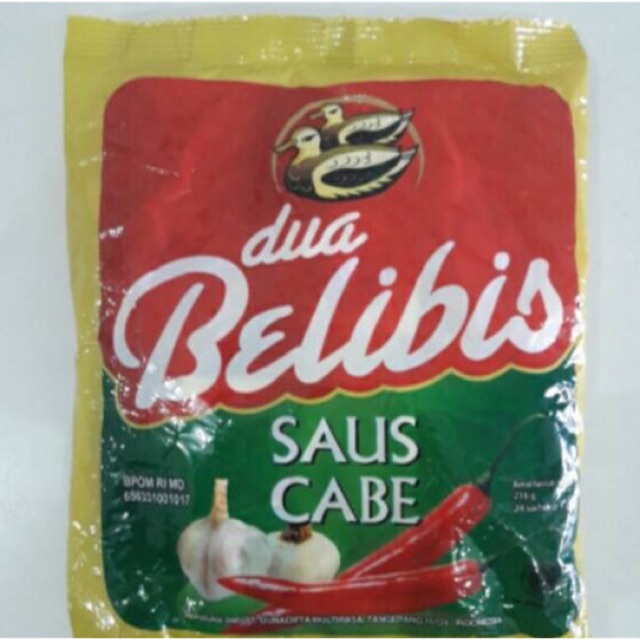 

Dua belibis saus cabe 24 sachet