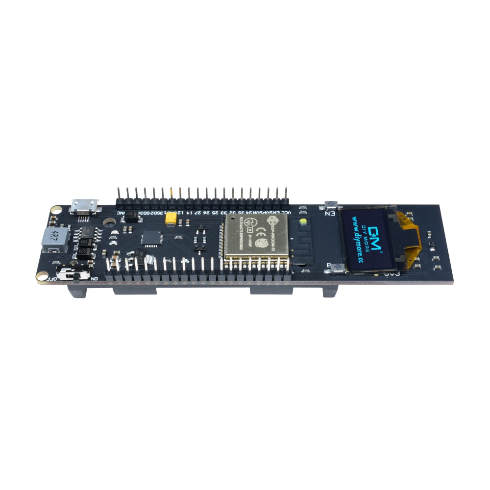 Esp32 Papan Pengembangan Holder Baterai 18650 Modul Wifi blu-e-t-ooth Oled Biru Ukuran 0.96 Inch