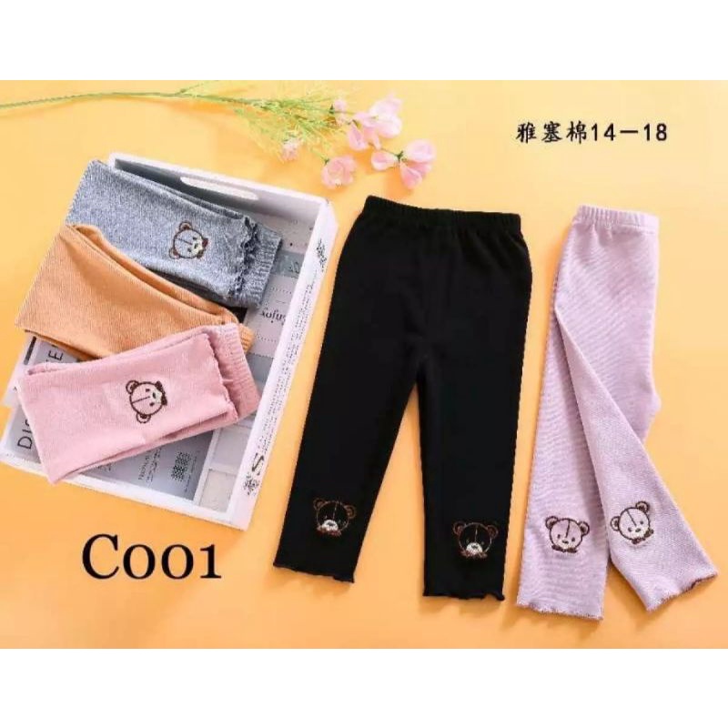 Legging Anak Perempuan / Leging anak import / Leging anak perempuan import 100% cotton import