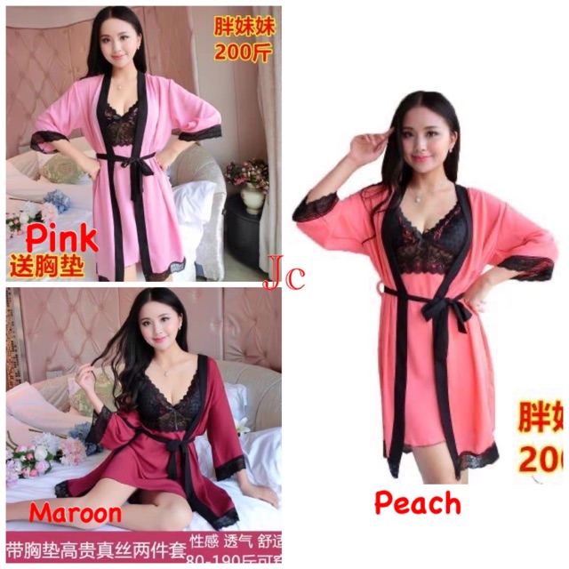 JC- Kimono Korea Wanita Import / Kimono Sleepwear Import / Daster Kimono murah