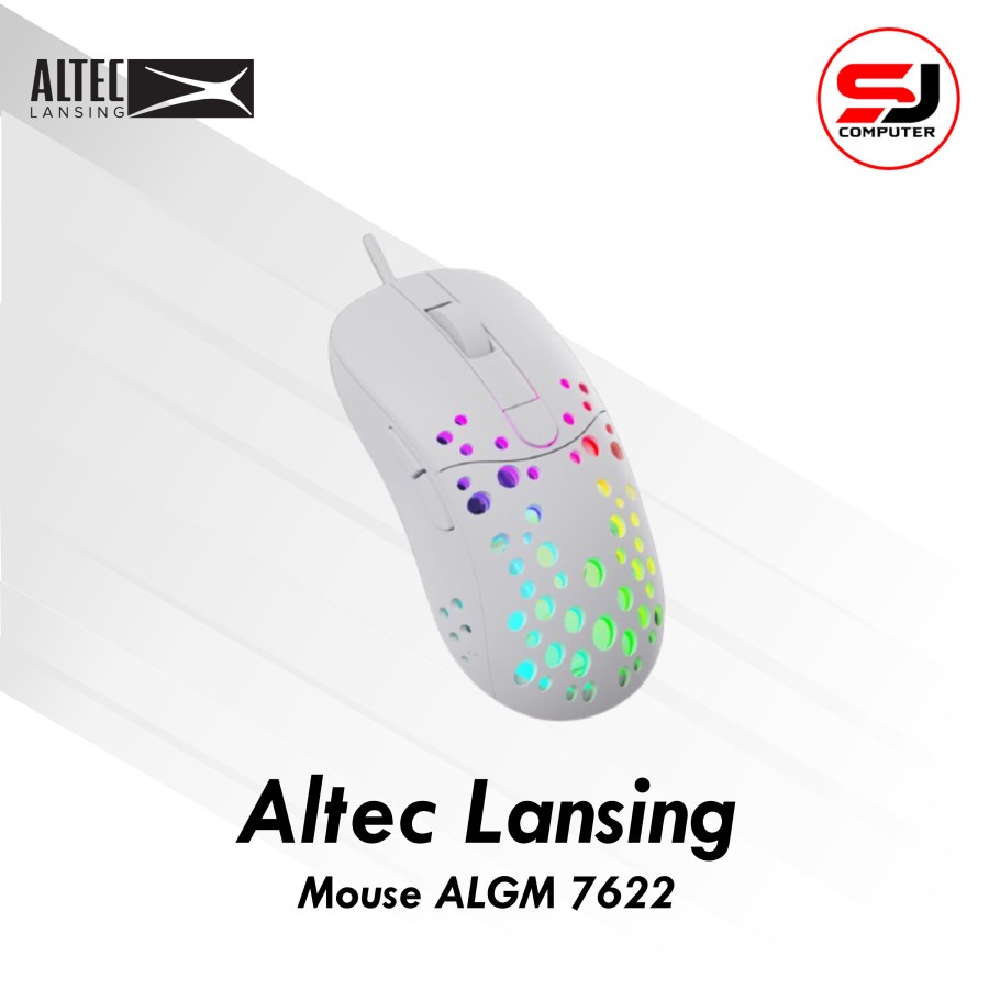 Mouse Gaming Altec Lansing ALGM 7622   RGB Backlight White  8000 DPI