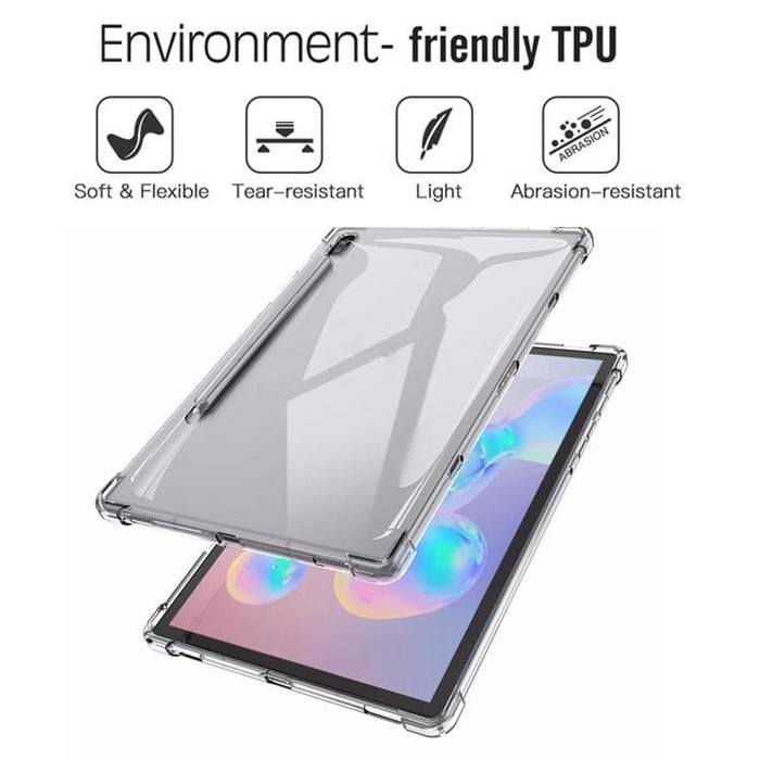 Soft Case Silikon Samsung Galaxy Tab S6 &amp; S6 Lite Bening Transparant Airbag Anti Crack