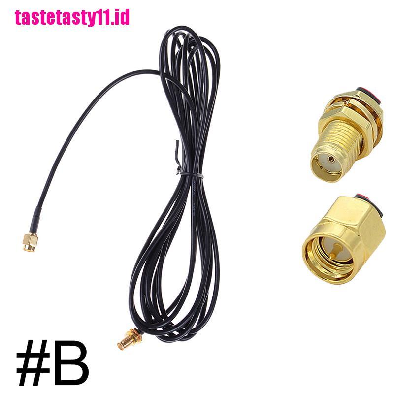 (TTID) Adaptor Konektor Kabel Coaxial SMA Male Ke Female Panjang 10M