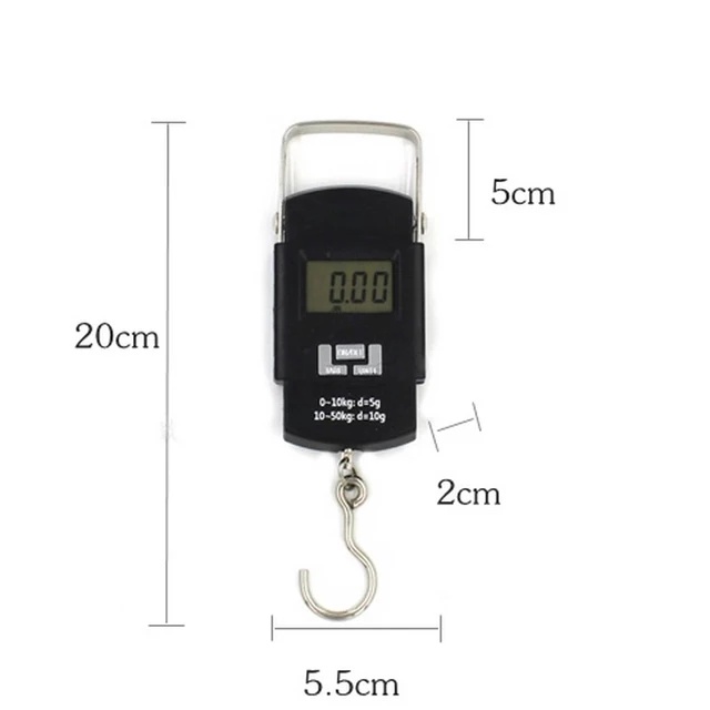 Timbangan Gantung Digital Portable Weiheng WH-A08 50kg Electronic Scale LCD Display Timbangan Koper Travel Ikan Laundry digital portable scale 50kg berkualitas TIMBANGAN GANTUNG KOPER DIGITAL SERBA GUNA - MINI PORTABLE DIGI SCALE