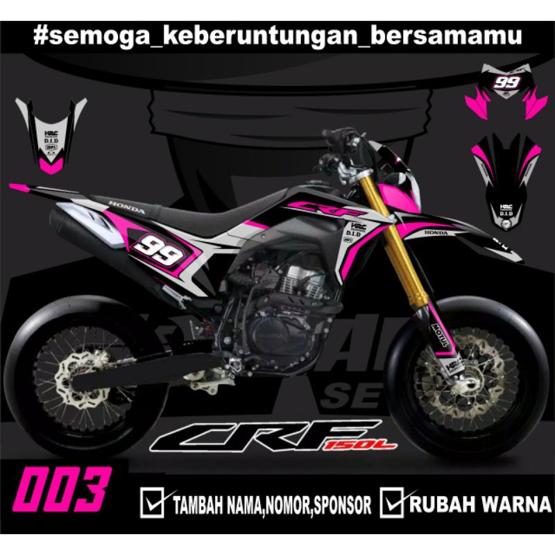 Sticker setiker stiker decal CRF 150 L- Fullbody-Dekal stiker Trail Supermoto laminasi glosy