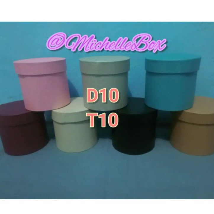 

Gift Box Bulat D10T10/Round Flower Box/Bloom Box/Box Bunga Bulat/Box Bulat Bunga