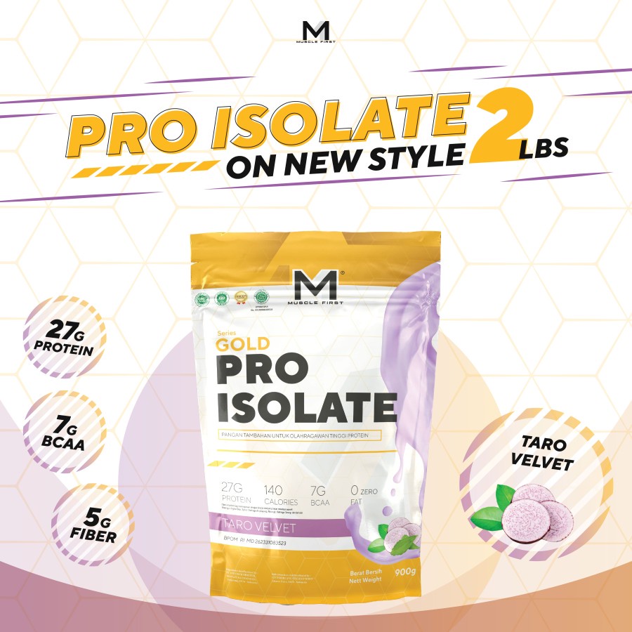 M1 Muscle First Gold Pro Isolate Whey Protein 2 lb Lbs