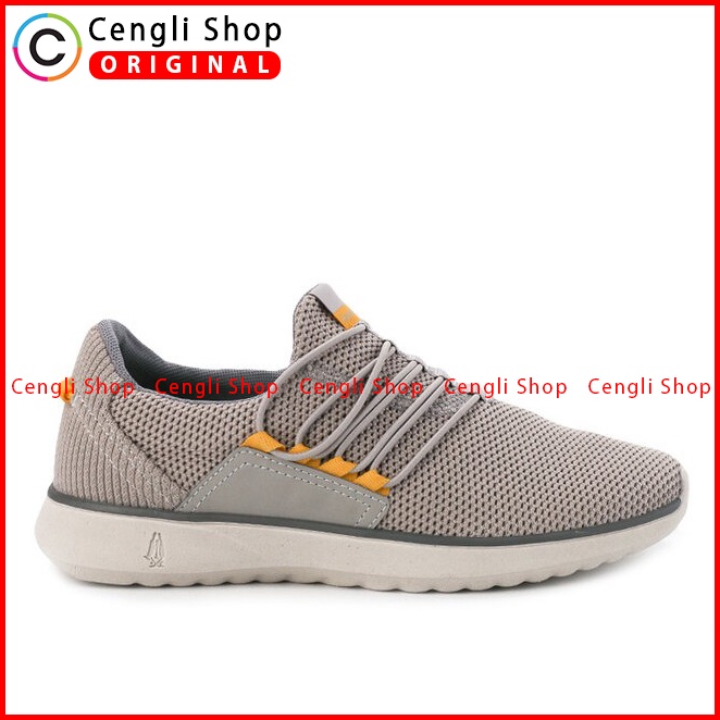 SEPATU SNEAKER HUSH PUPPIES PRIA ORIGINAL CASUAL KETS ABU-ABU HM048