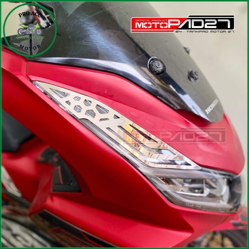 garnis garnish lampu depan NEW PCX 160 MOTOPAD27 premium 2 pcs