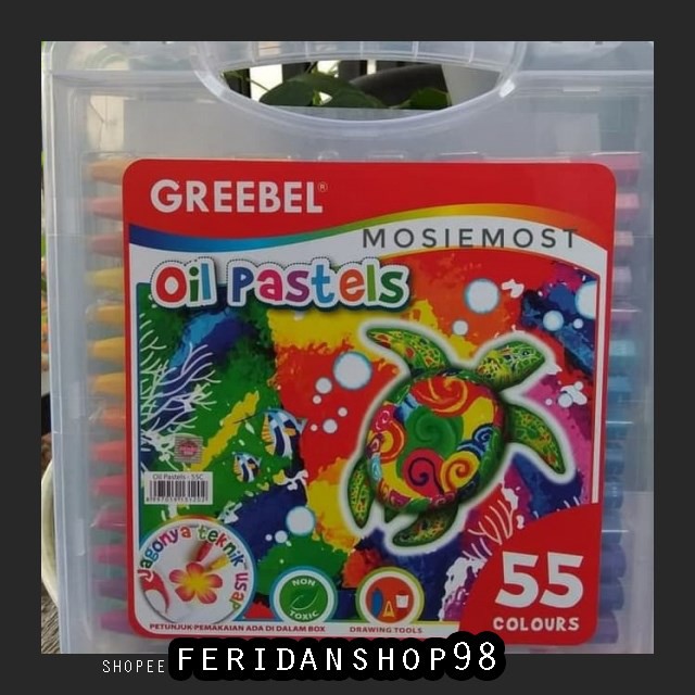 

BT60 CRAYON GREEBEL OIL BEST PASTELS ISI 55 WARNA BY FERIDANSHOP98