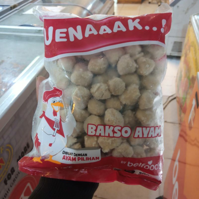 

Belfoods Uenak Bakso Ayam Mini 500Gram Belfood Baso Ayam Mini