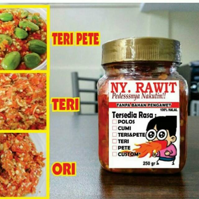 

Sambal Ny Rawit rasa Teri + Pete