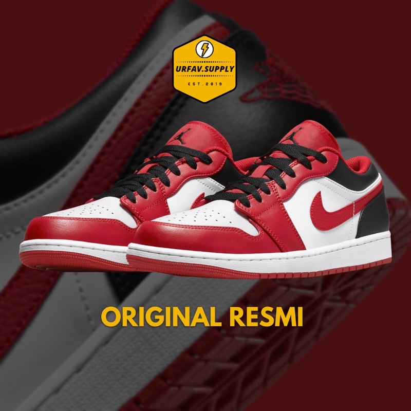 [RESMI] Air Jordan Low 1 Bulls Reverse Black Toe ORIGINAL BNIB LOCAL PAIR