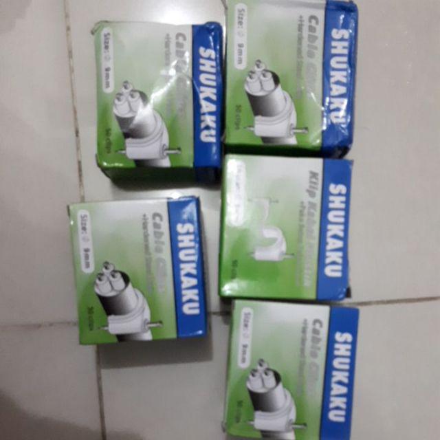 Klem Kabel Paku Beton 9mm Shukaku Klen Kabel Cable Clips 9 Mm