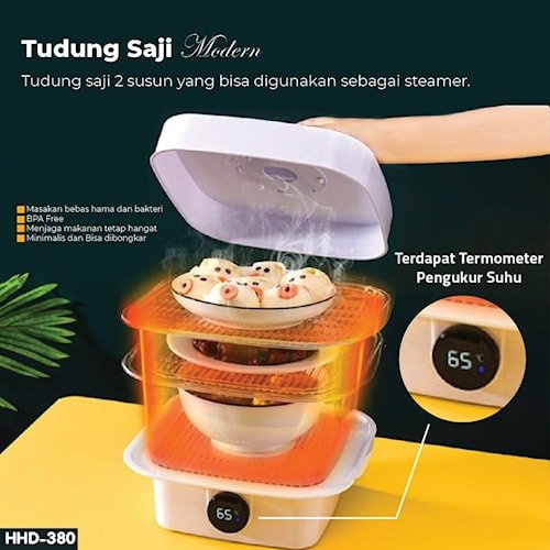 Tudung Saji Makanan Modern 2 Susun / Tudung Saji Makanan / Tudung Saji 2 Susun / Tudung Saji Modern 