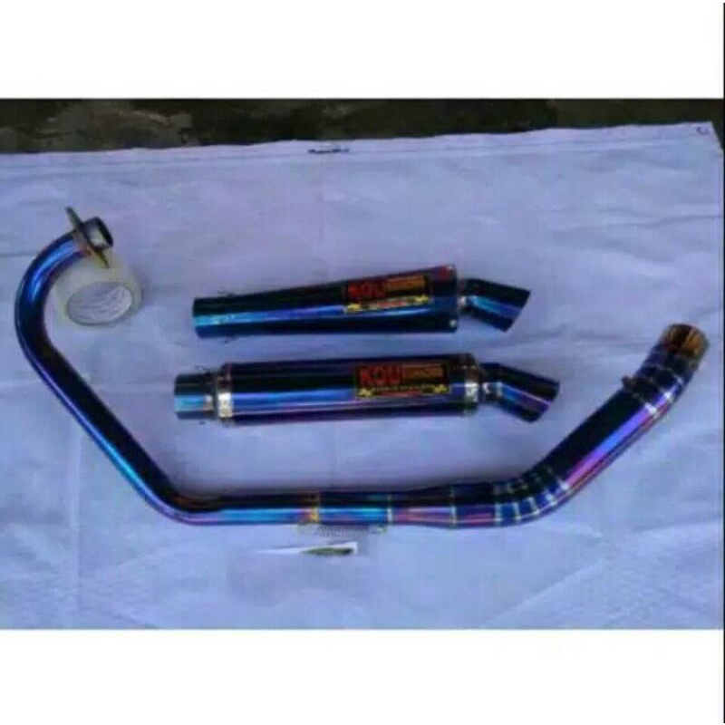 knalpot KOU bluemoon kidal satria Fu fi GSX Vixion R15 Scorpio Jupiter MX king CBR 150