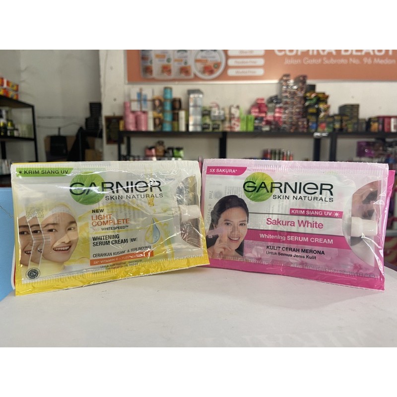 [i,ux] SACHET SABUN DAN CREAM // GARNIER SAKURA BRIGHT SACHET CREAM AND FACIAL FOAM // GARNIER BRIGHT COMPPLETE SACHET