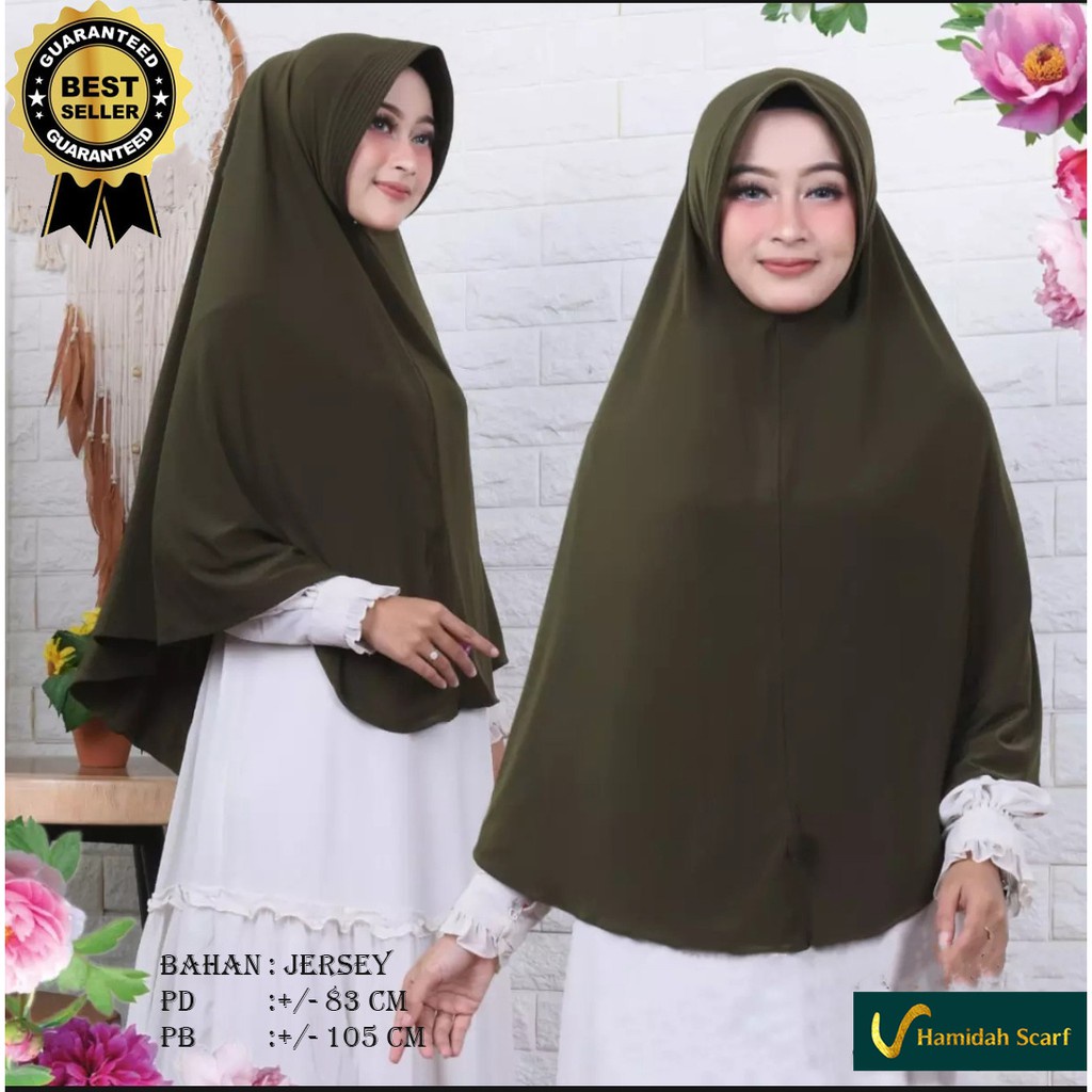 Hijab instant antem XL jersey Kerudung Instan Jersey / Kerudung Geblus