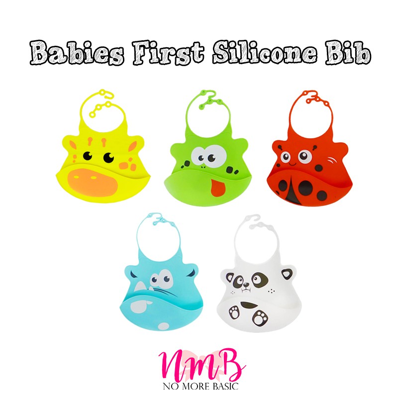 BabiesFirst Babies First Silicone Baby Bib - Celemek Bayi