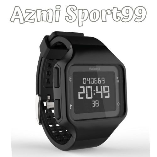 KALENJI Jam Tangan Pria | Wanita Digital Original Watch Brand Model Kotak Water Resist 50M - Black