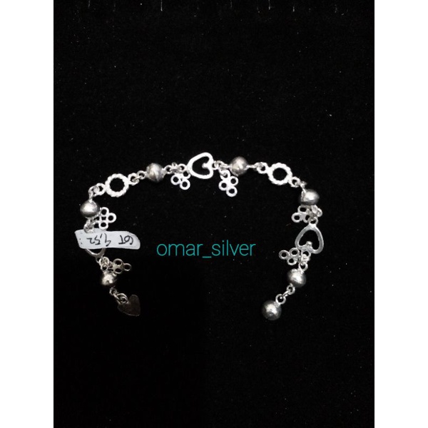 gelang kaki perak murni anak2