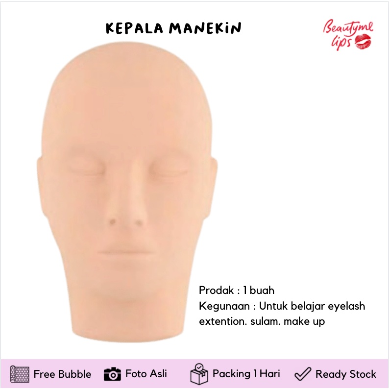 KEPALA MANEKIN / Head Mannequin / Manequin / Patung Kepala Manekin Kursus / Mannequin Head Training / kepala manekin eyelash