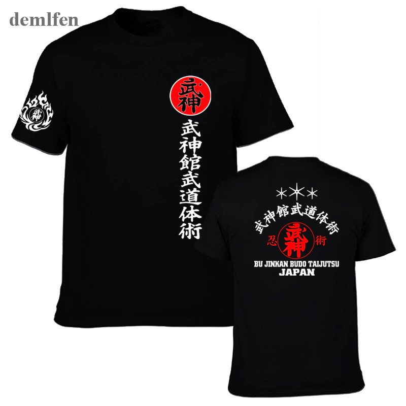 New Japan Samurai T Shirt Men Shotokan Karate Bujinkan Dojo Pro Wrestling Shinobi T-shirt