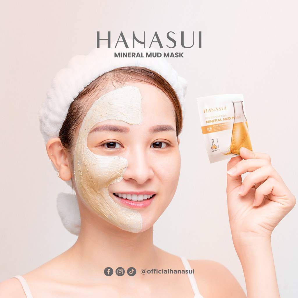 HANASUI Naturgo Masker Hitam Face Mask / Naturgo Peel Off Masker Hitam Komedo / GOLD Anti Aging / Mineral Mud Mask kosmetik