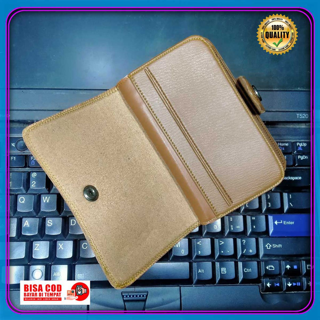 dompet cowok kekinian amt 34 kancing keren kasual best seller