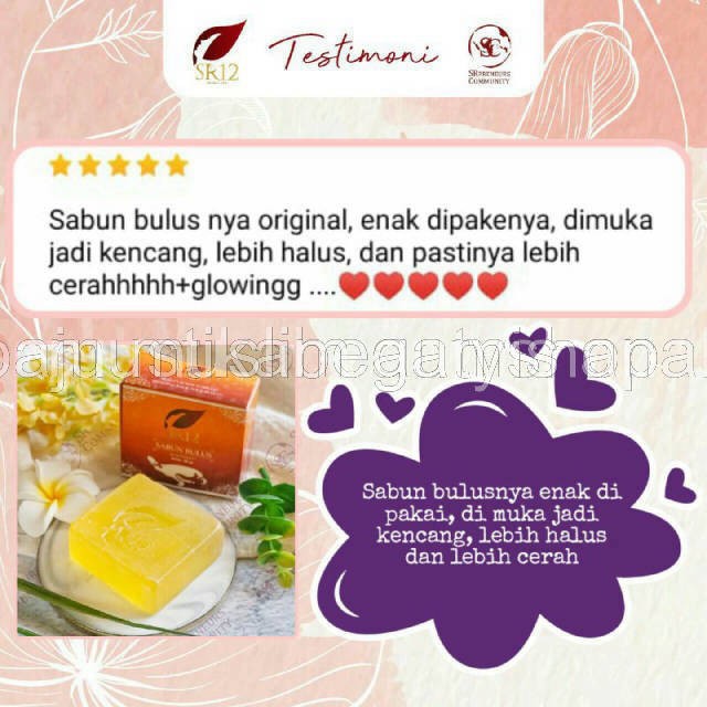 SABUN BULUS HERBAL SR 12 BPOM ! SABUN PENCERAH WAJAH /  BULUS BAR SOAP SR12 ORIGINAL