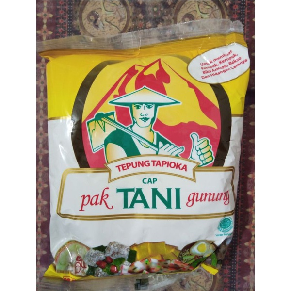

Tepung tapioka cap Pak Tani gunung