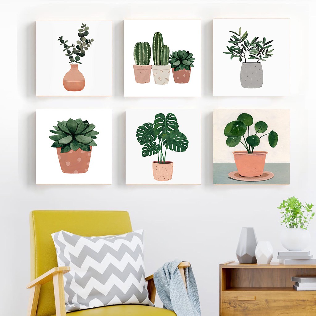 SEPAKET ISI 6 HIASAN DINDING  WALL DECOR  TROPICAL PAJANGAN 