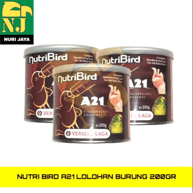 NUTRI BIRD A21 LOLOHAN IMPORT ANAKAN BURUNG PARUH BENGKOK PARKIT LOVE BIRD FALK KAKATUA DLL