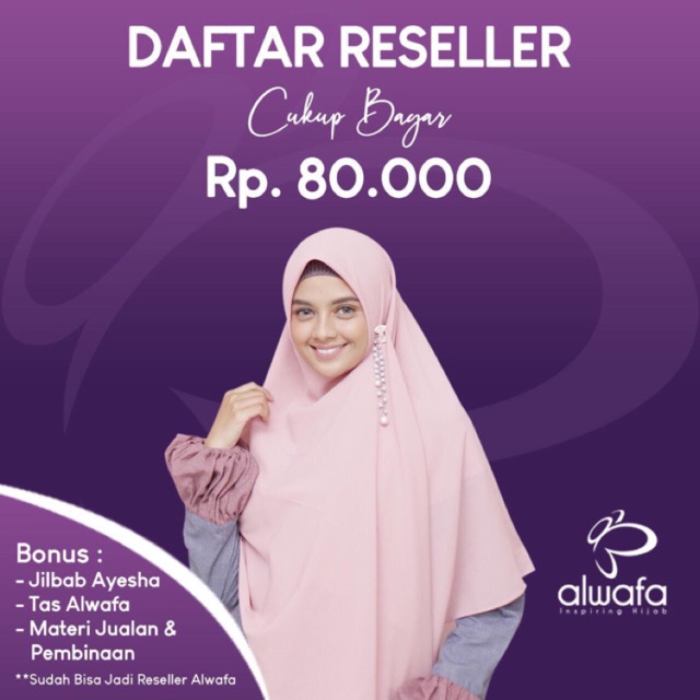 Promo Daftar Reseller Alwafa Hijab 2019