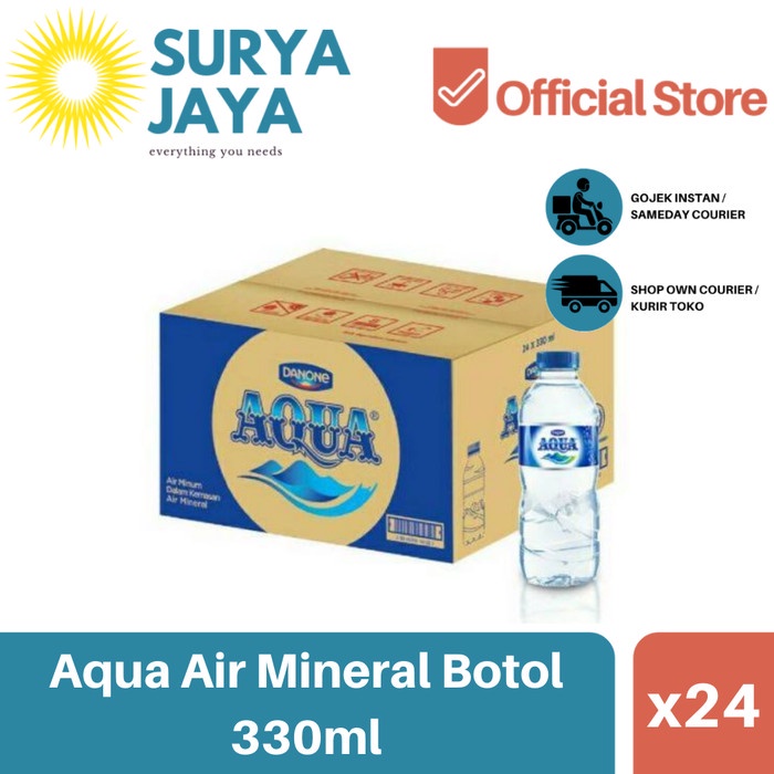 

Distributor Air Aqua Botol 330ml (isi 24pcs) - Air Mineral Dus