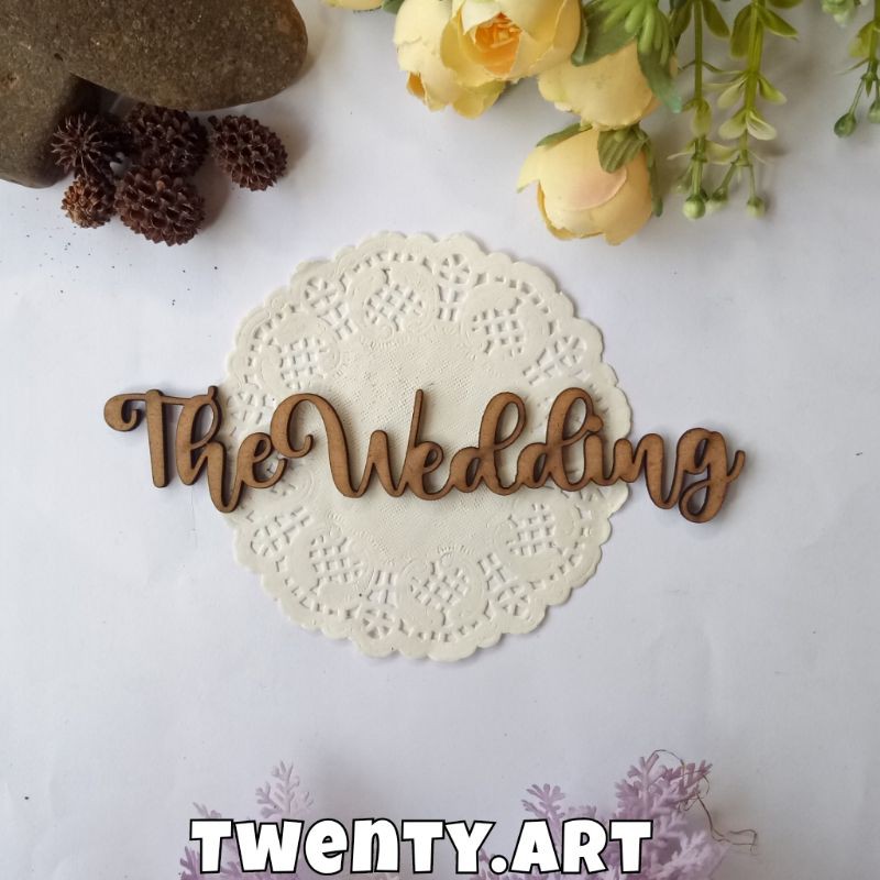 The Wedding 14x3,5 cm MDF Lasercut